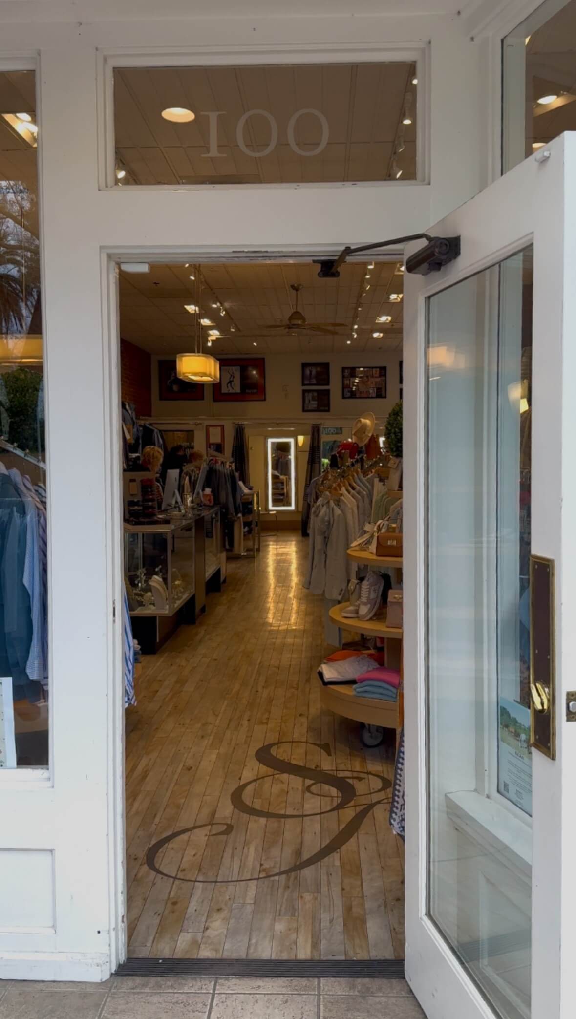 Interrior of Susan Graf's boutique.